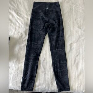 Lululemon Black Camouflage Leggings
